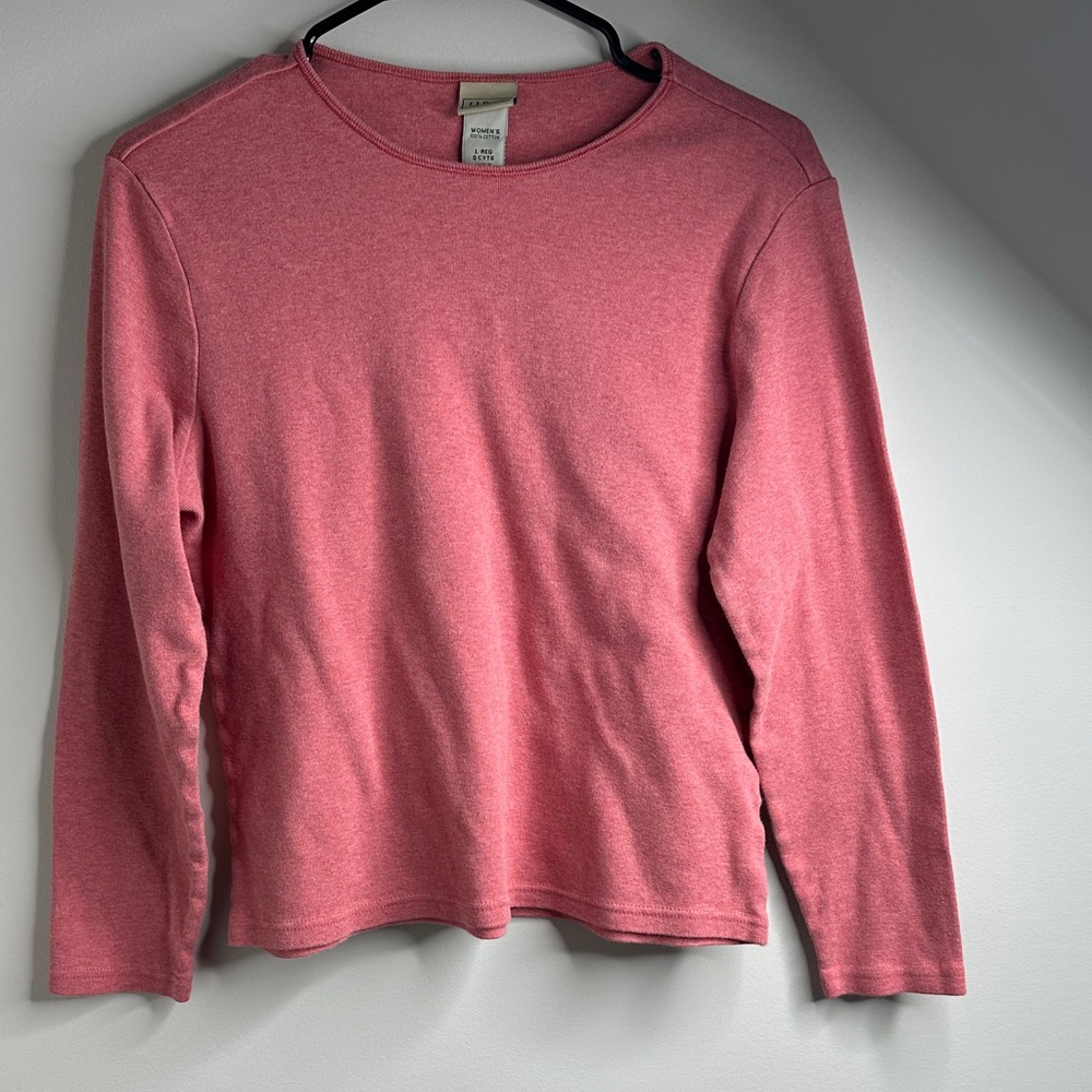 L.L. Bean Women's Pink Cotton Top